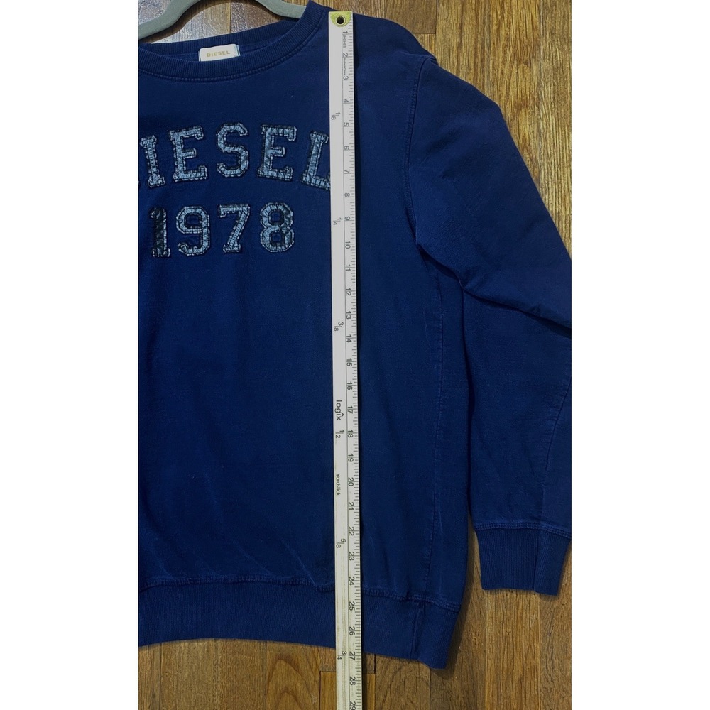 Diesel Womens Diesel Crewneck Sweatshirt Size XL Navy 1978 Comfort Streetwear - Picture 5 of 6